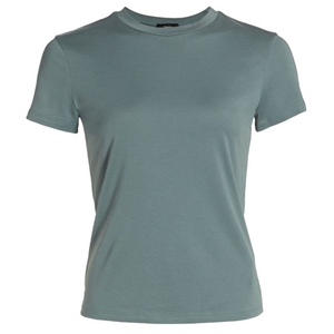 Theory Tiny Tee Apex 2 Green Pima Cotton Shirt